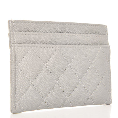 Chanel Caviar Quilted Boy Card Holder Grey 3 of 9
