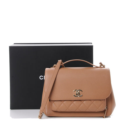 Chanel Caviar Quilted Large Business Affinity Flap Camel 8 of 8