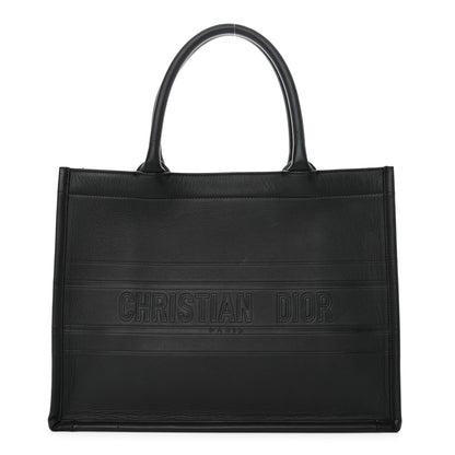 Christian Dior Calfskin Embossed Medium Book Tote Black 1 of 10