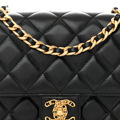 Chanel Shiny Lambskin Quilted Mini Flap Black 8 of 12