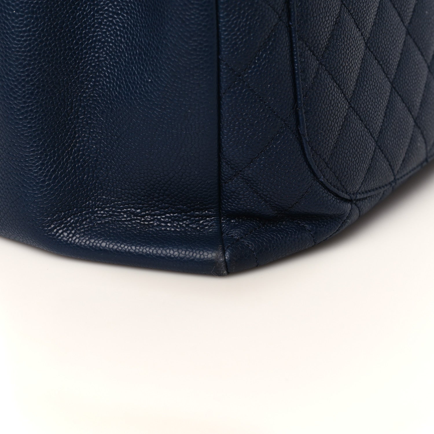 Chanel Caviar Quilted Grand Shopping Tote GST Dark Navy Blue 11 of 11