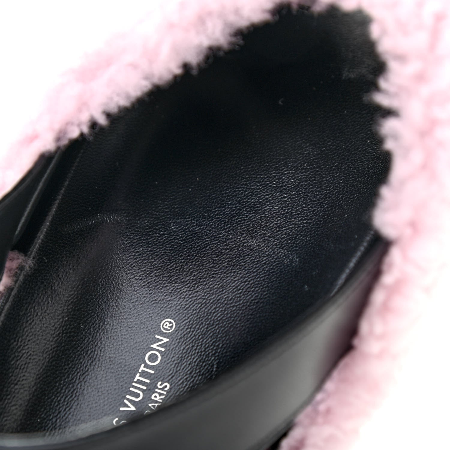 Louis Vuitton Shearling Paseo Sandals 40 Pink 10 of 11