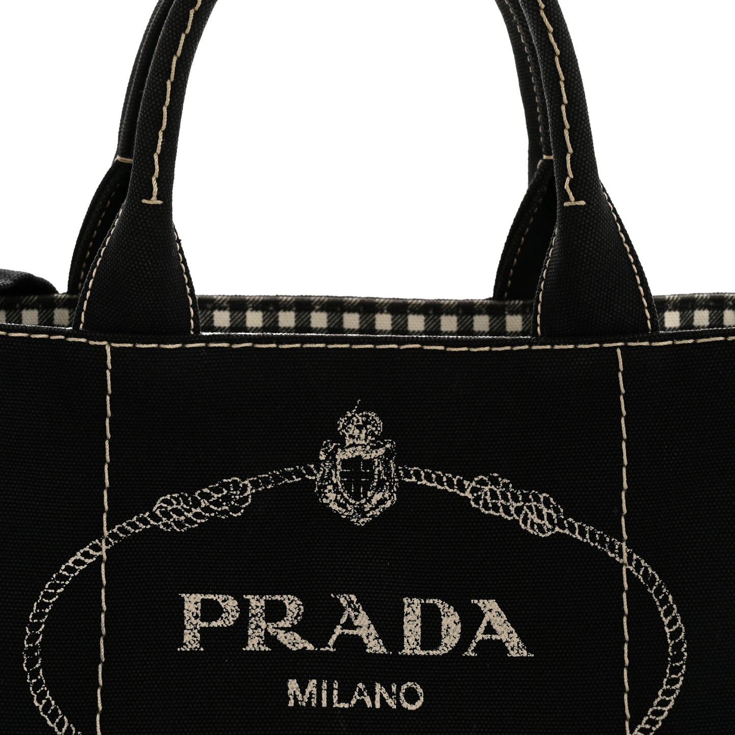 Canapa Small Logo Tote Black Talco