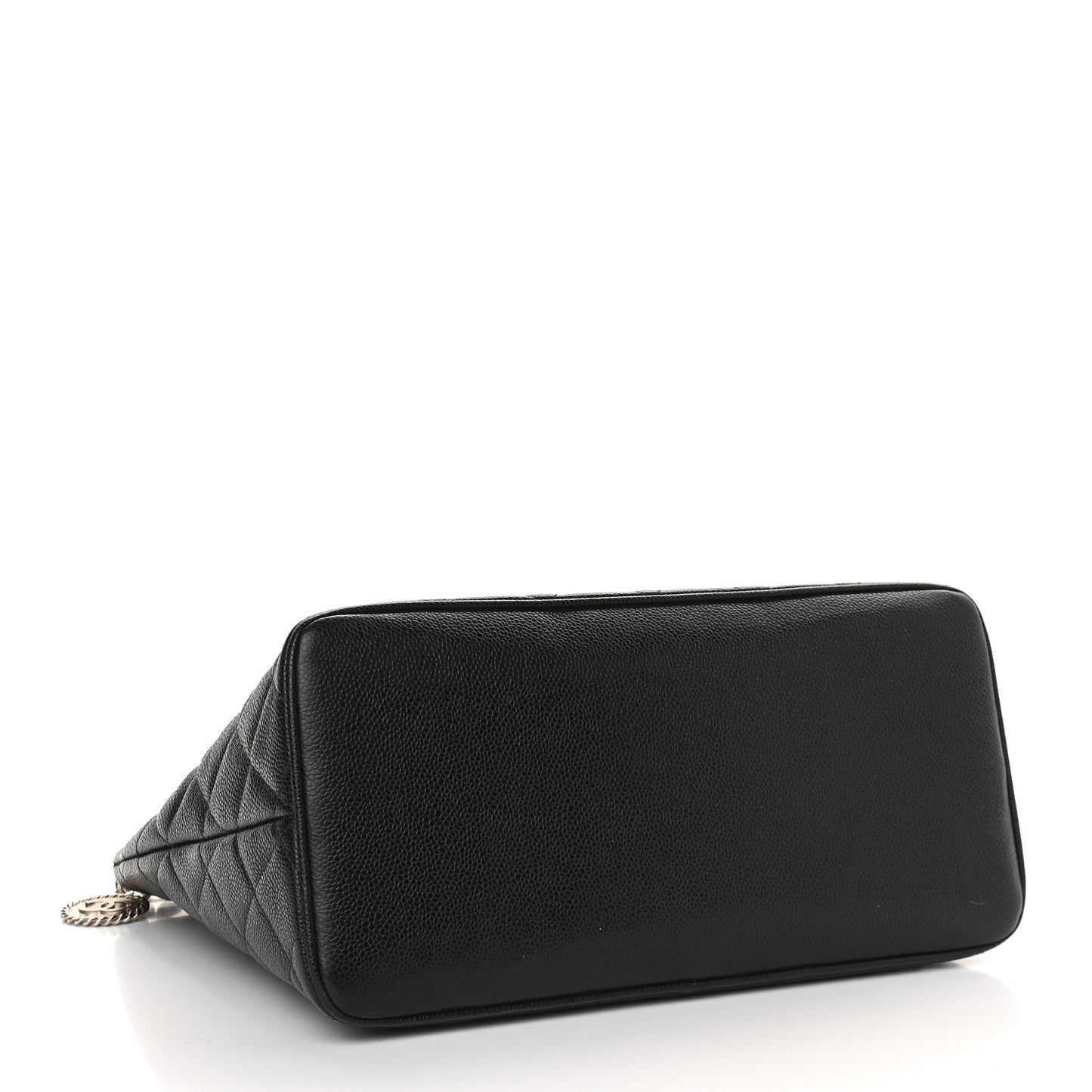 Caviar Quilted Medallion Tote Black