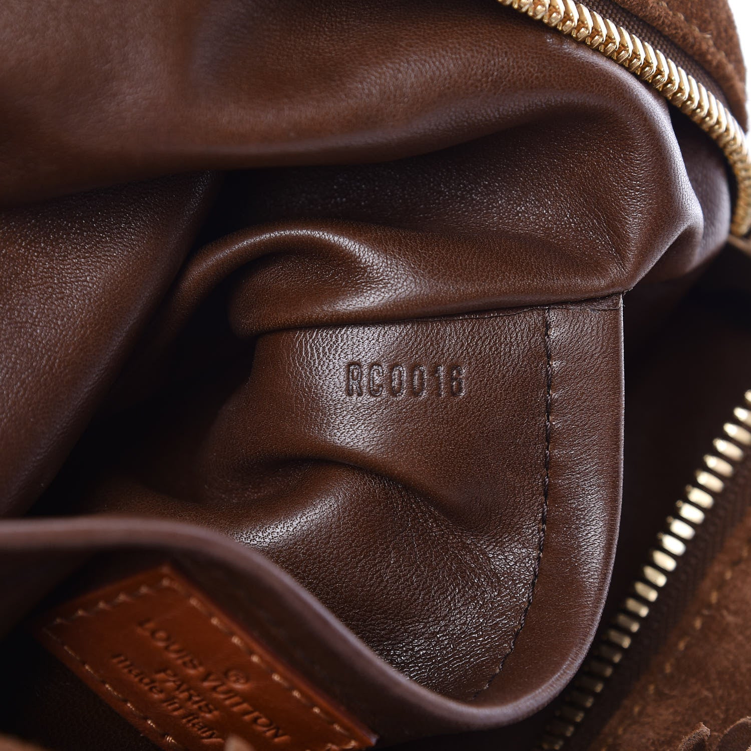 Louis Vuitton Suede Mahina Fleurs Onatah GM Cacao 7 of 10