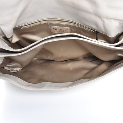 Chanel Lambskin Quilted 3 Accordion Flap Bag White 7 of 21