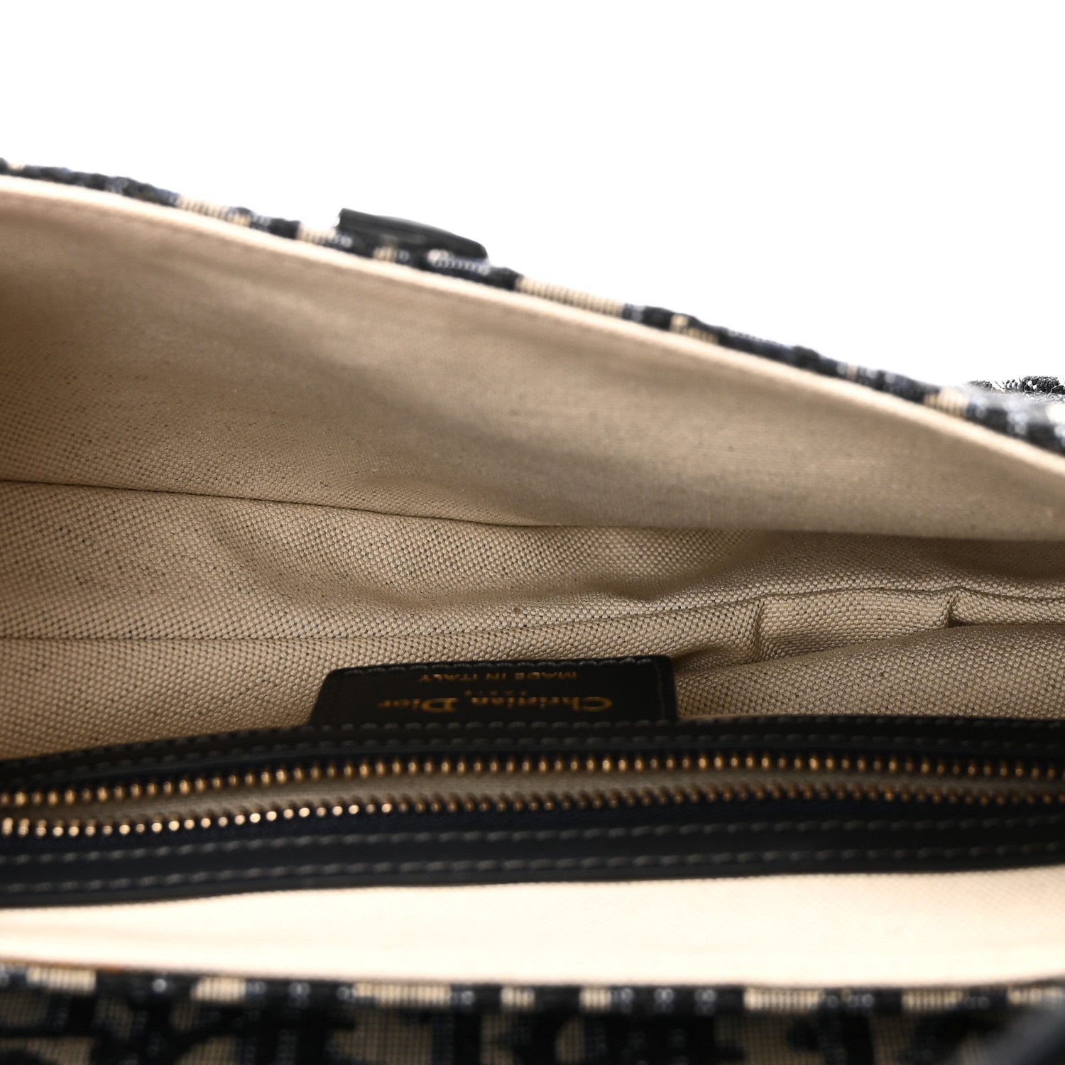 Christian Dior Oblique Saddle Bag Blue 5 of 10