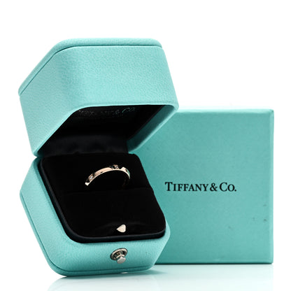 Tiffany 18K Rose Gold Diamond 2.5mm Tiffany True Ring 48 4.5 5 of 5