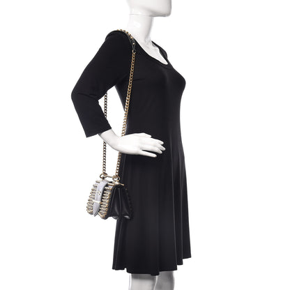 Prada City Calf Studded Sidonie Shoulder Bag Black 2 of 10