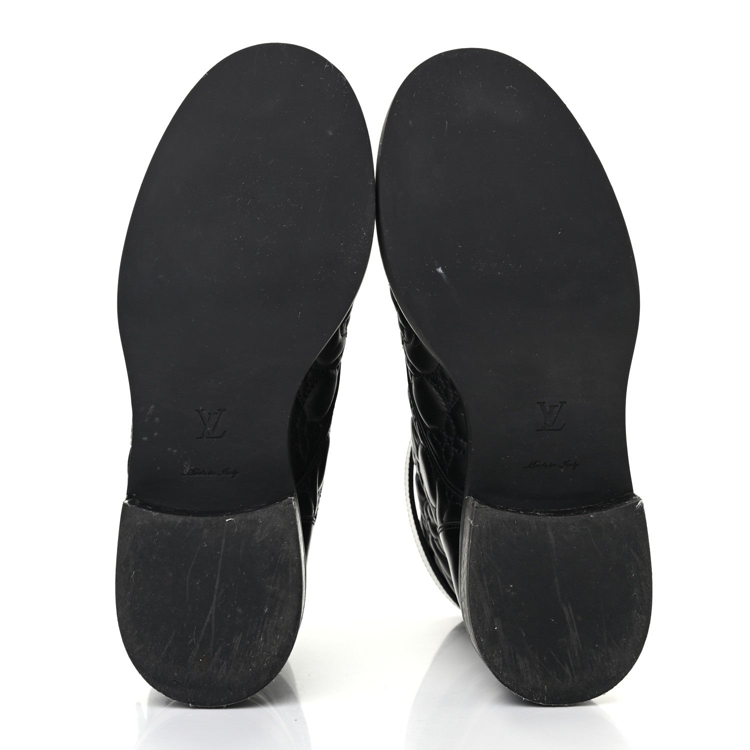 Louis Vuitton Calfskin Embossed Wonderland Ranger Boots 36.5 Black 5 of 9
