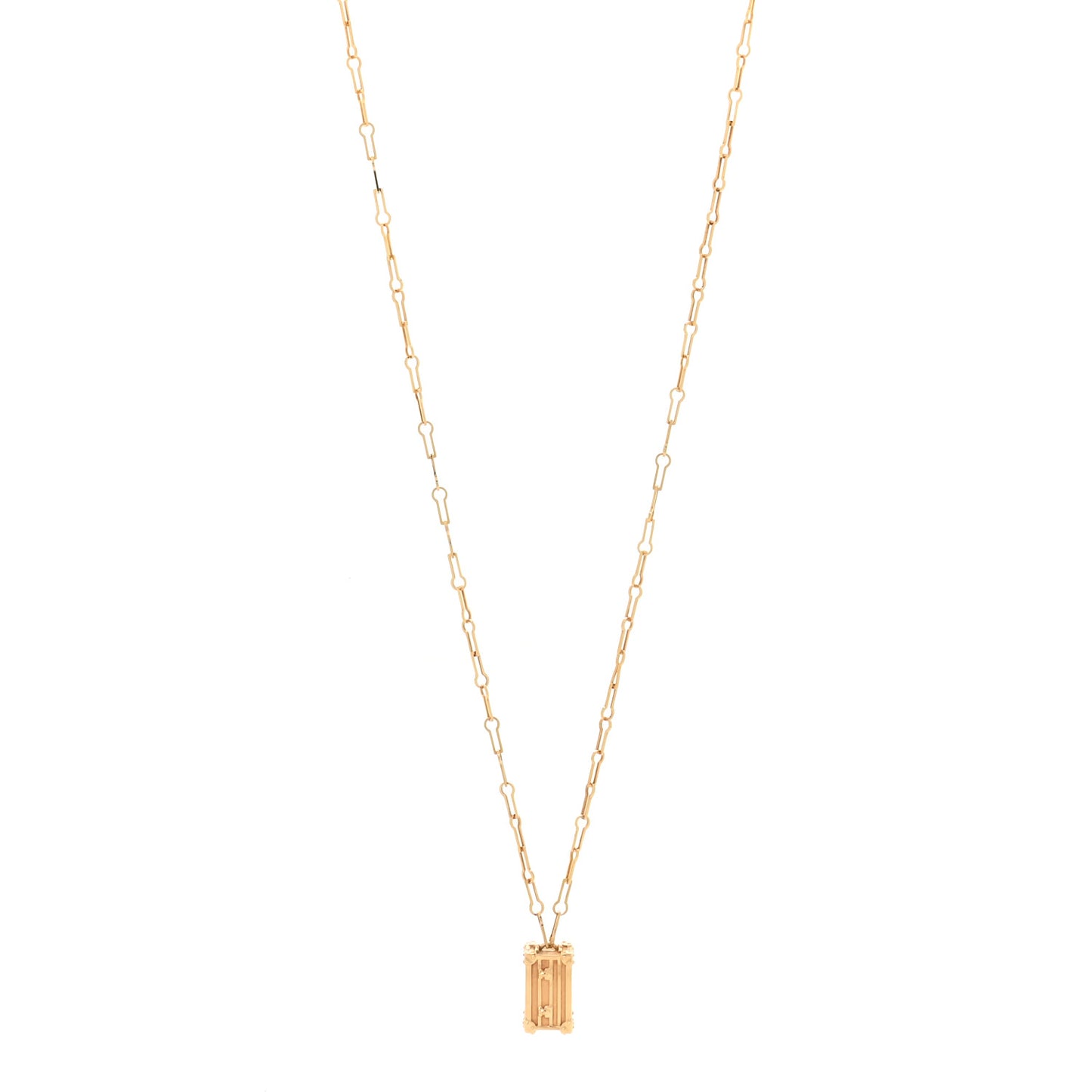 18K Yellow Gold Petite Malle Pendant Necklace