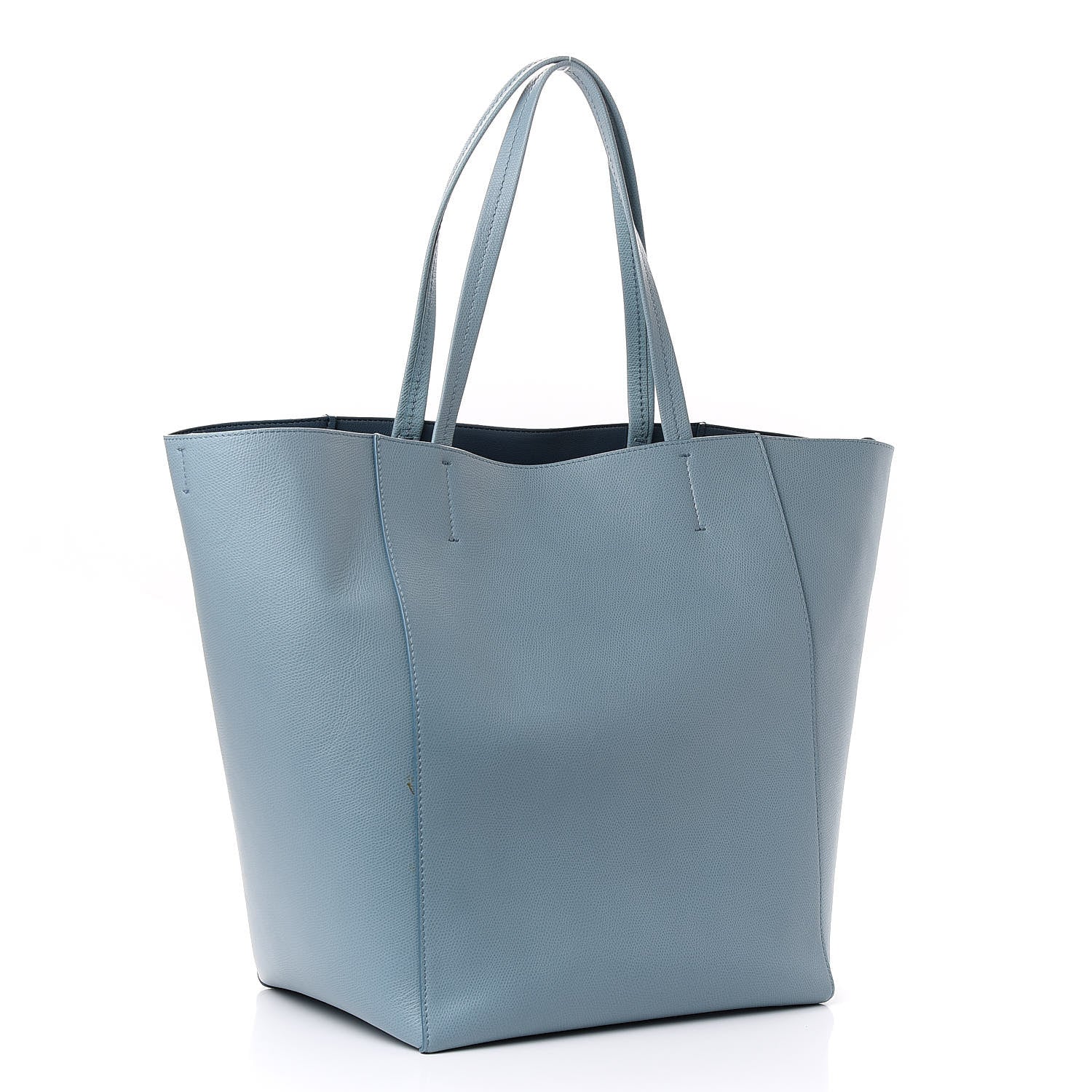 Celine Grained Calfskin Large Horizontal Cabas Phantom Baby Blue 3 of 9