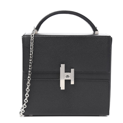 Hermes Chevre Mysore Cinhetic Boxy Top Handle Bag Black 1 of 9