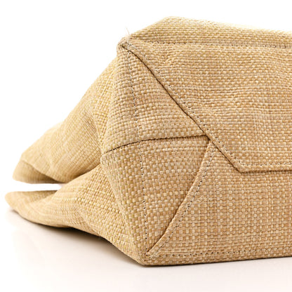 Prada Raffia Logo Tote Naturale 9 of 13