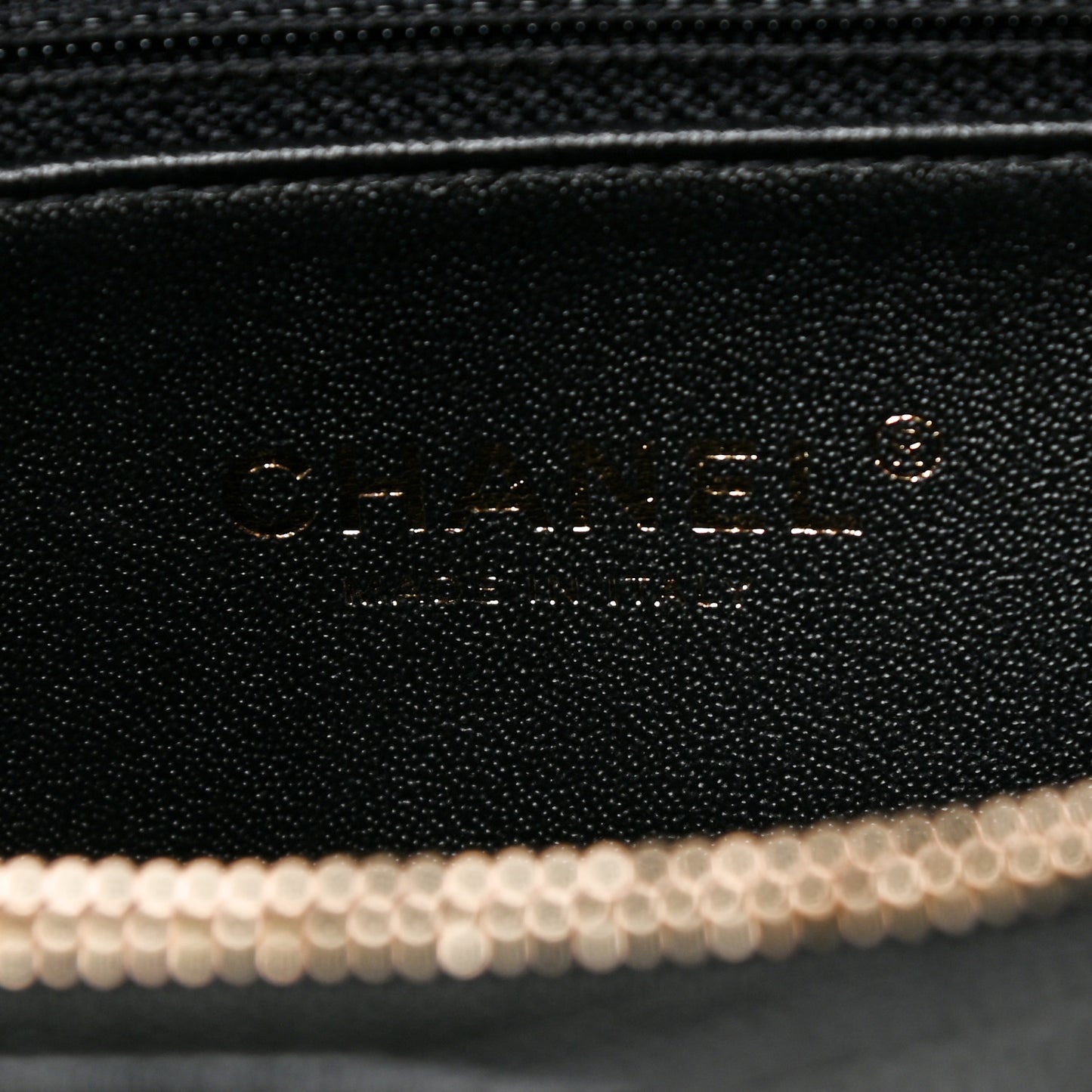 Caviar Elaphe Quilted Small Coco Handle Flap Black