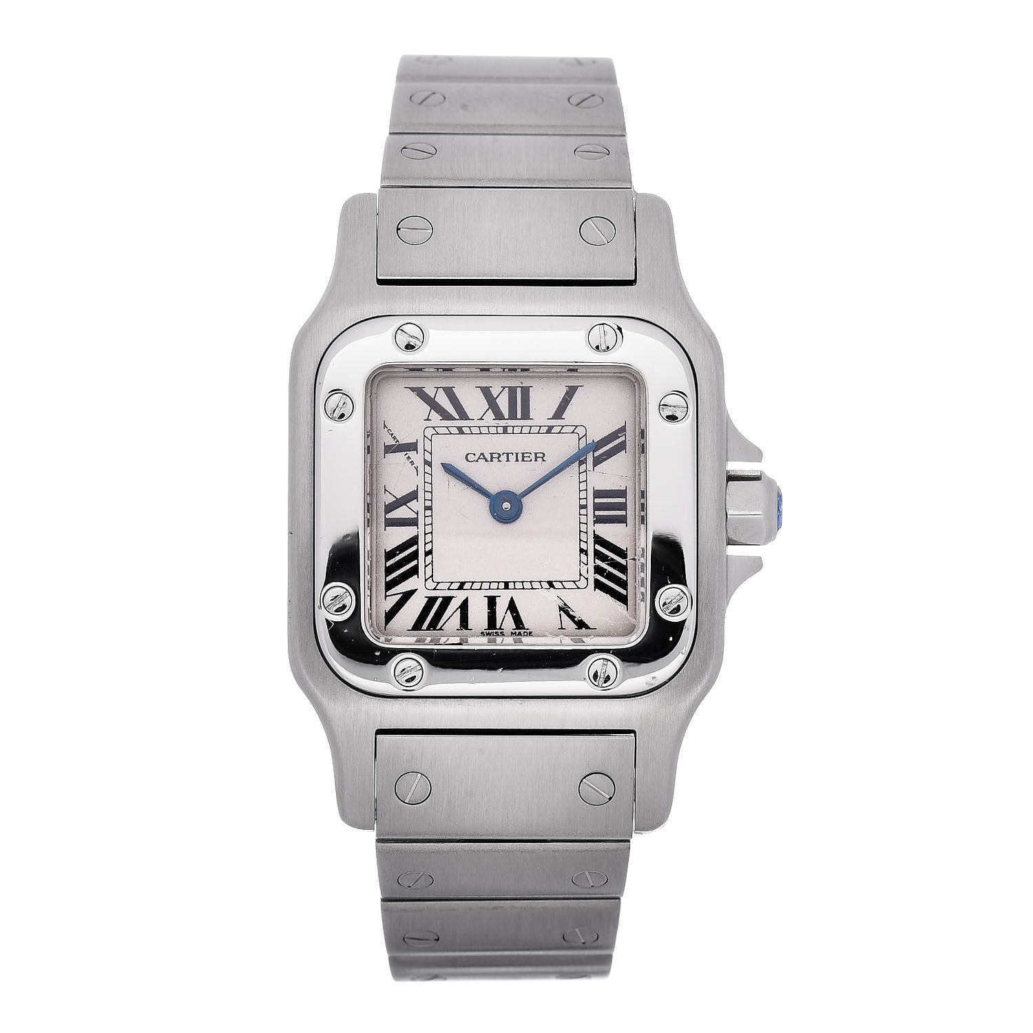 Cartier Stainless Steel 24mm Santos de Galbee Quartz Watch 1 of 6