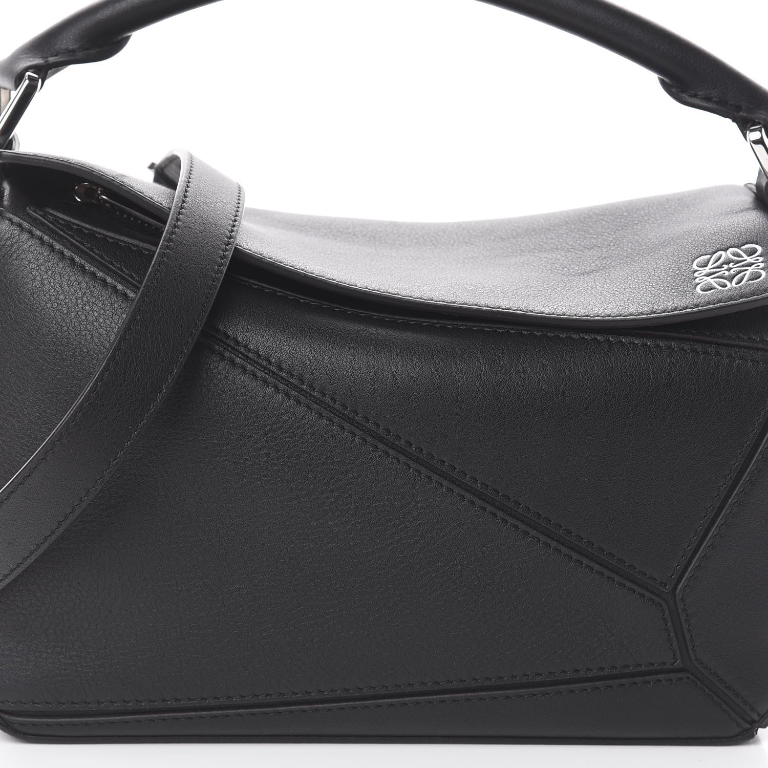 Loewe Calfskin Small Puzzle Bag Black 8 of 8