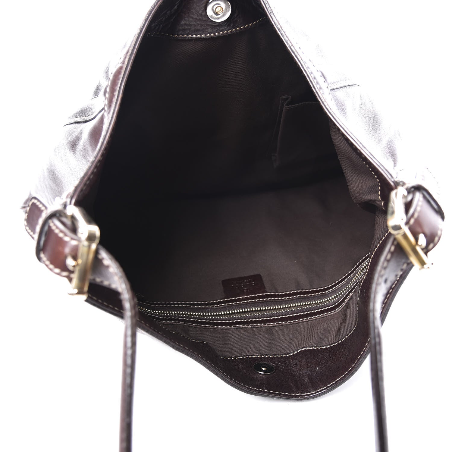 Gucci Calfskin Medium Britt Hobo Dark Brown 4 of 10