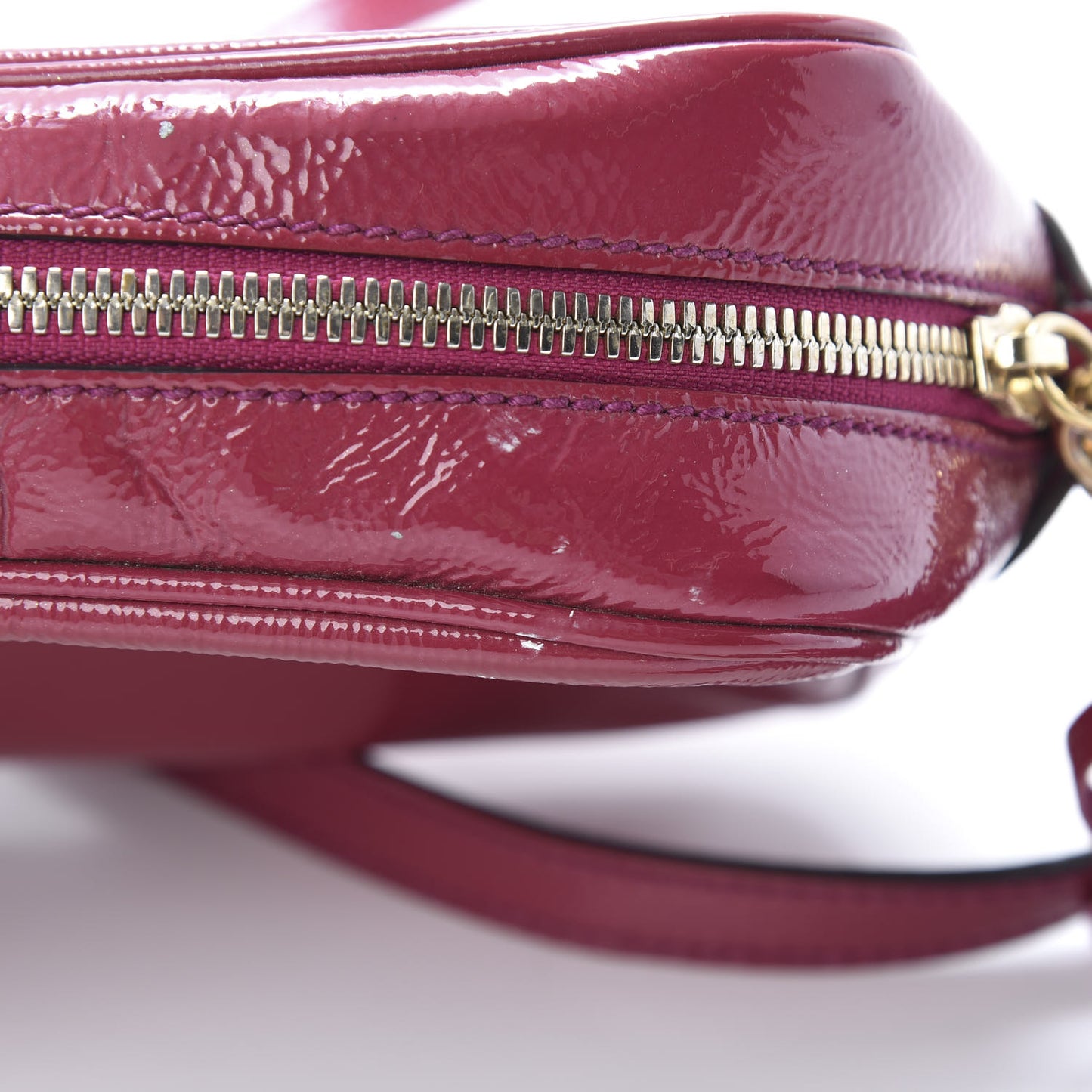 Soft Patent Small Soho Disco Bag Bright Bougainvillea