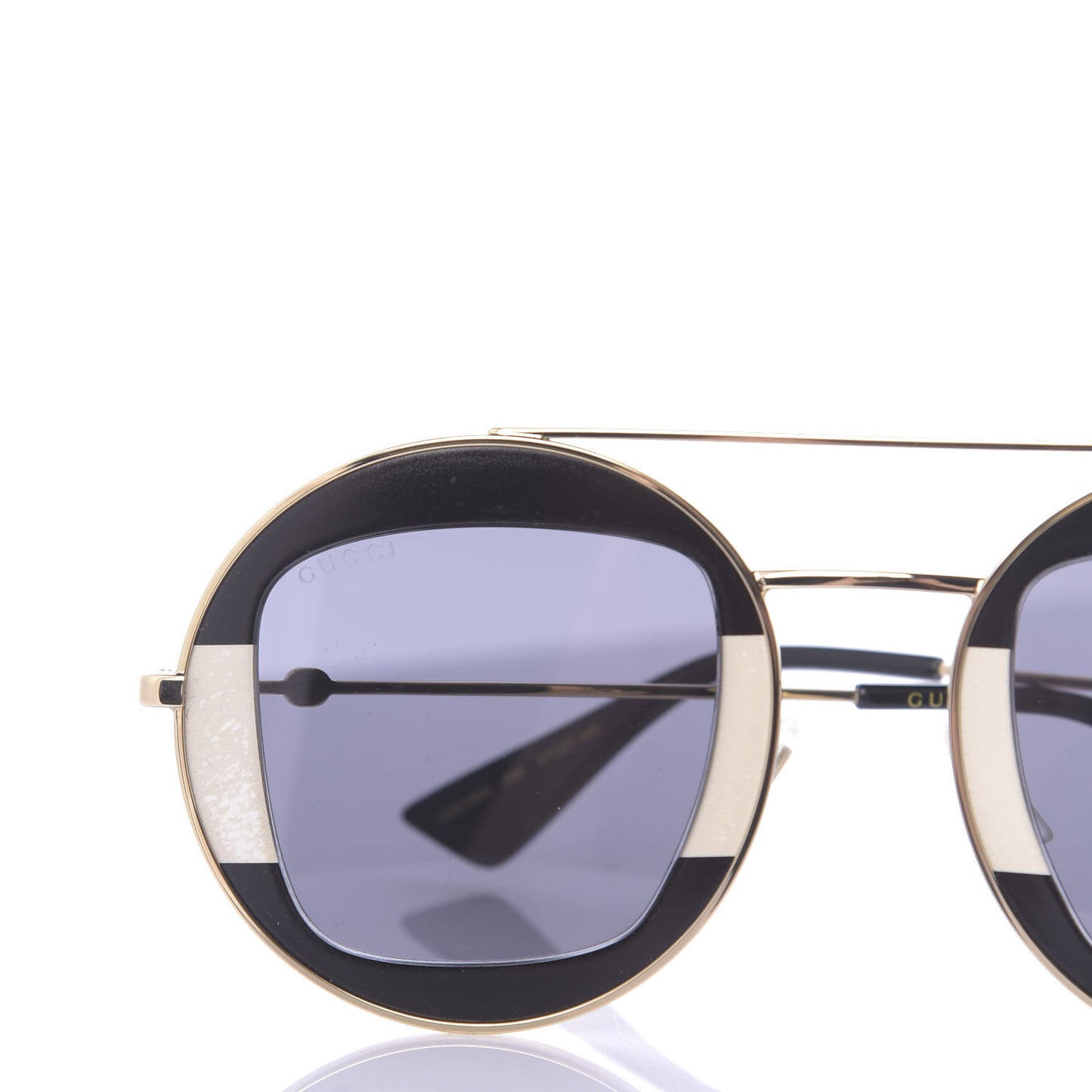 Round Frame Sylvie Web Sunglasses GG0105S Black