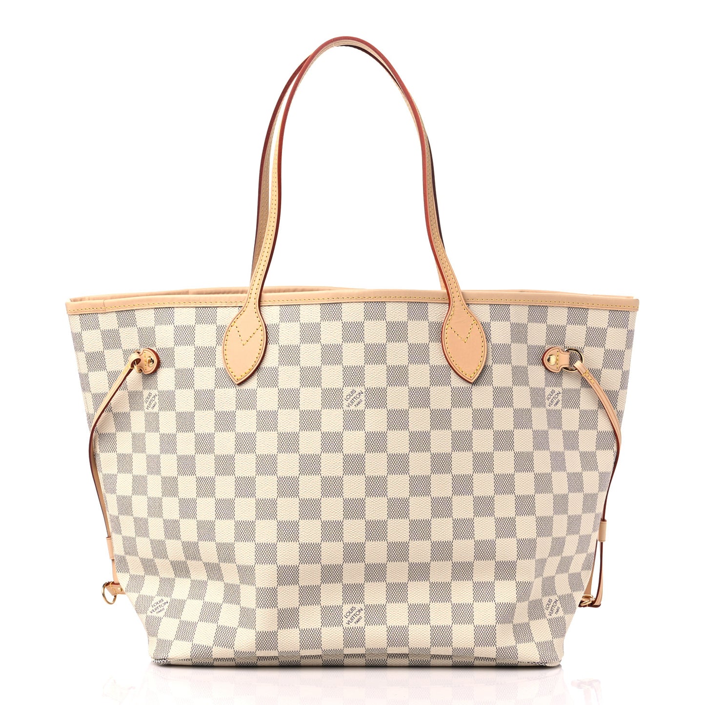 Damier Azur Neo Neverfull MM Rose Ballerine