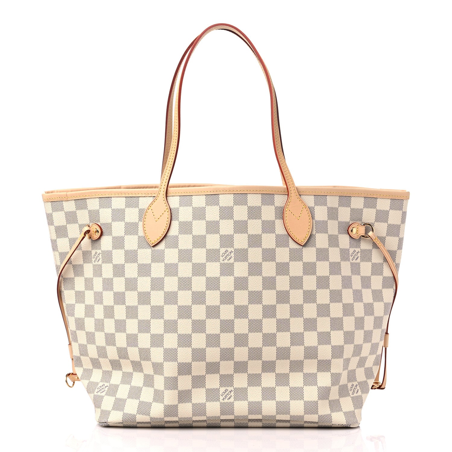 Louis Vuitton Damier Azur Neo Neverfull MM Rose Ballerine 3 of 9