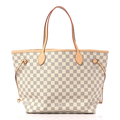Louis Vuitton Damier Azur Neo Neverfull MM Rose Ballerine 3 of 9