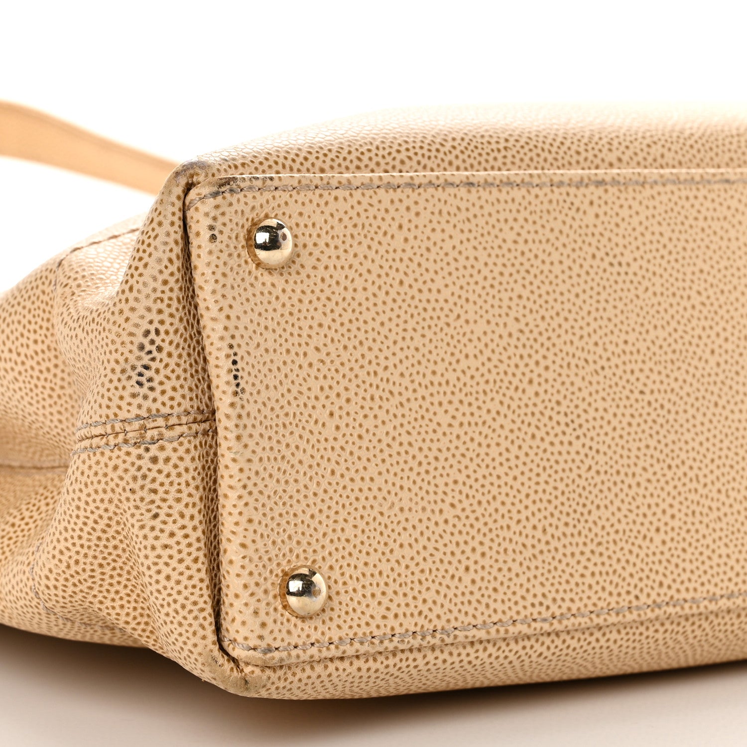 Chanel Caviar CC Tote Beige 9 of 10