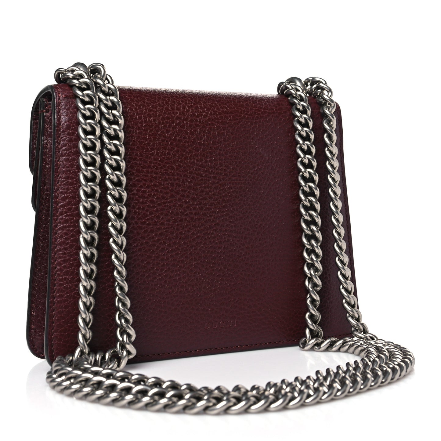 Dollar Calfskin Crystal Mini Dionysus Shoulder Bag Vintage Bordeaux