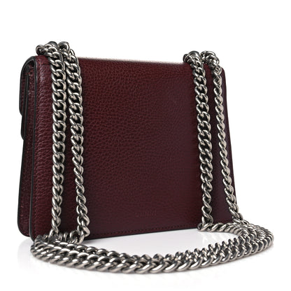 Gucci Dollar Calfskin Crystal Mini Dionysus Shoulder Bag Vintage Bordeaux 3 of 9