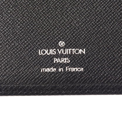 Louis Vuitton Taiga Porte Billets 3 Cartes Billfold Wallet Coin Case Ardoise 6 of 9