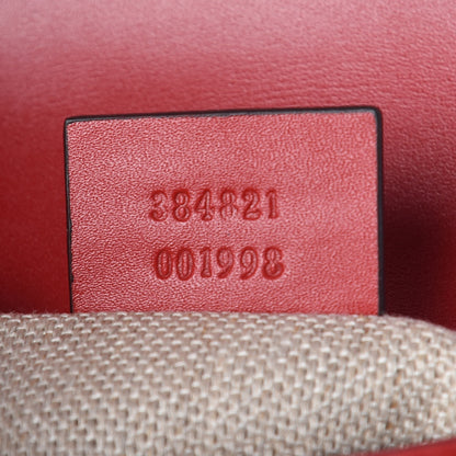Gucci Monogram Ruinart Calfskin Small Lady Web Shoulder Bag Beige Ebony Hibiscus Red 9 of 9