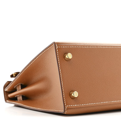 Hermes Epsom Kelly Sellier 25 Gold 9 of 10