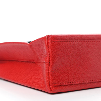 Balenciaga Calfskin Logo XXS Shopping Tote Red 9 of 10