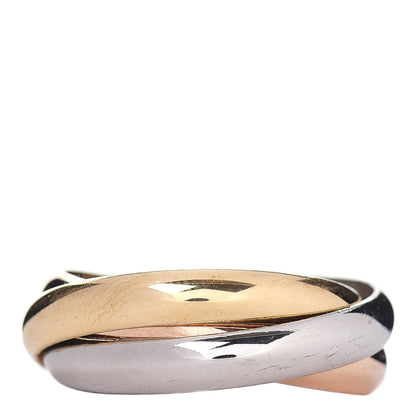 Cartier 18K Pink Yellow White Gold Classic Trinity Ring 57 8 3 of 4