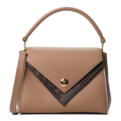Louis Vuitton Grained Calfskin Monogram Double V Sesame 1 of 10