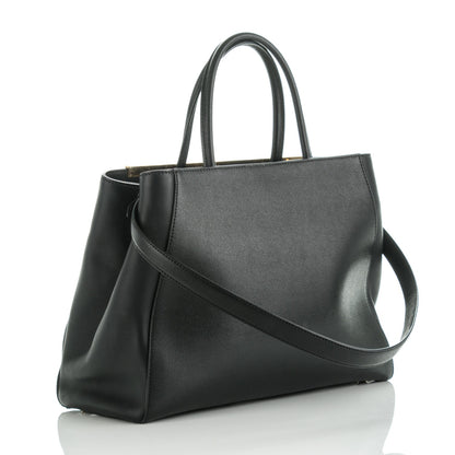 Fendi Vitello Elite Regular 2Jours Tote Black 3 of 9