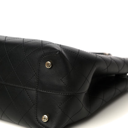 Chanel Calfskin Large Serial Shopper Tote Black 9 of 11