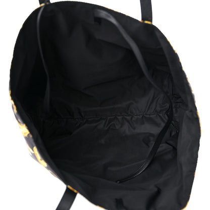 Versace Nylon Baroque Print Tote Black 6 of 10