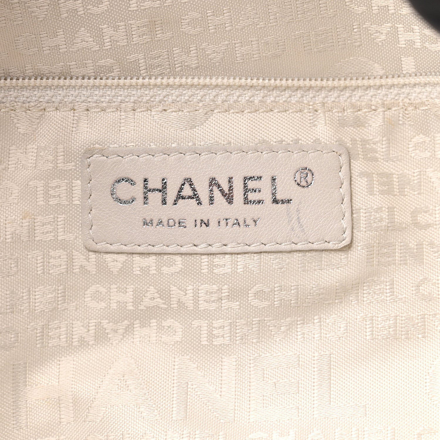 Chanel Lambskin Contrast Stitch Large Drawstring Tote Navy 6 of 10