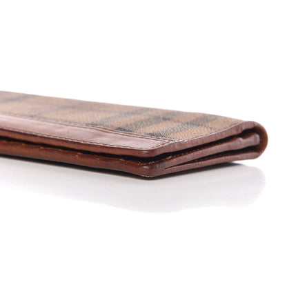 Burberry Haymarket Check Continental Wallet Tan 10 of 17