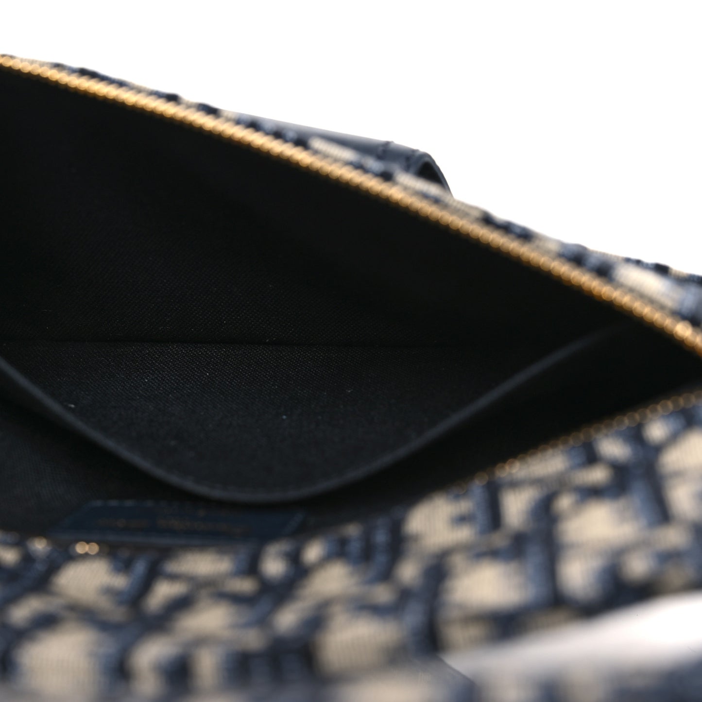 Oblique Medium Diordouble Chain Bag Blue