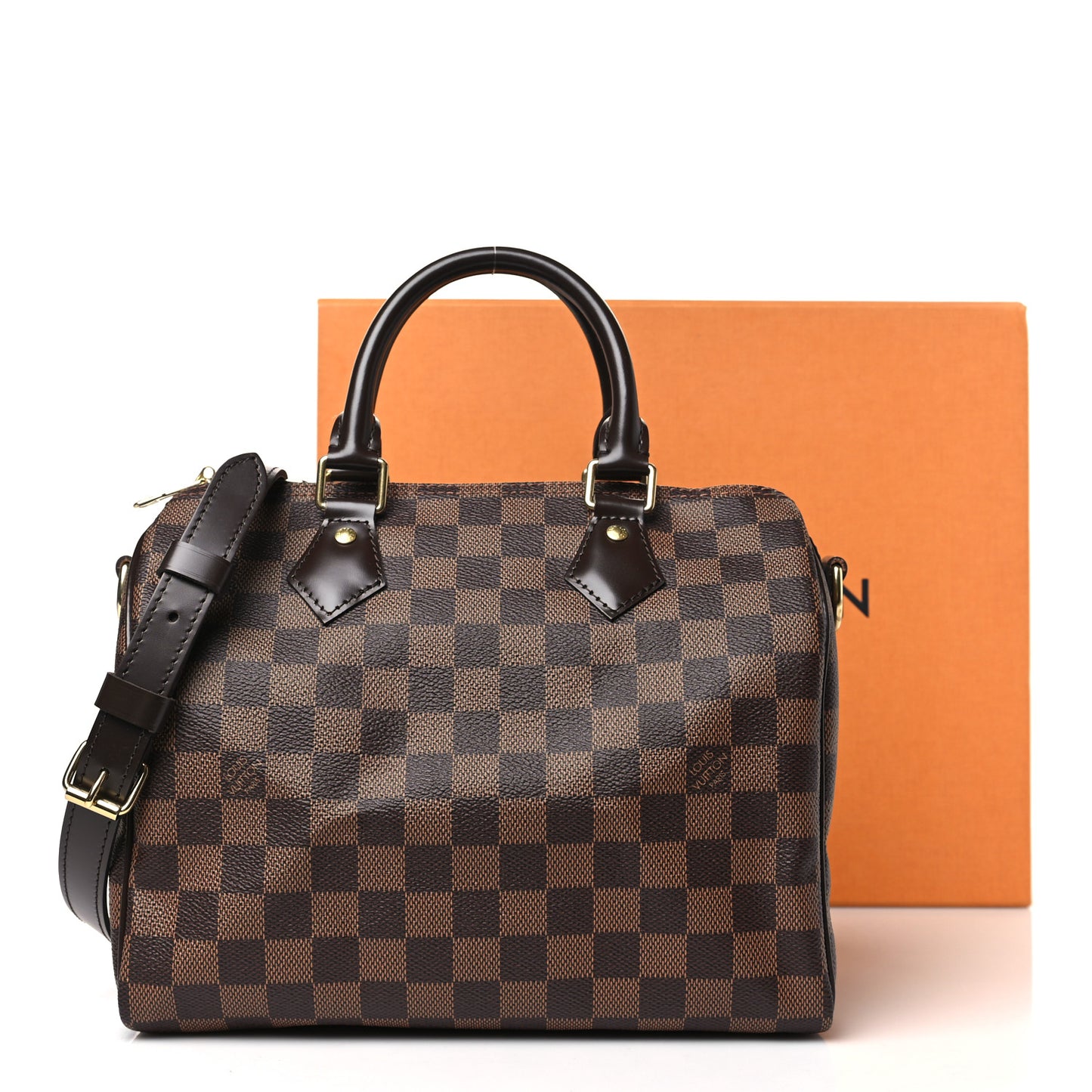 Damier Ebene Speedy Bandouliere 25