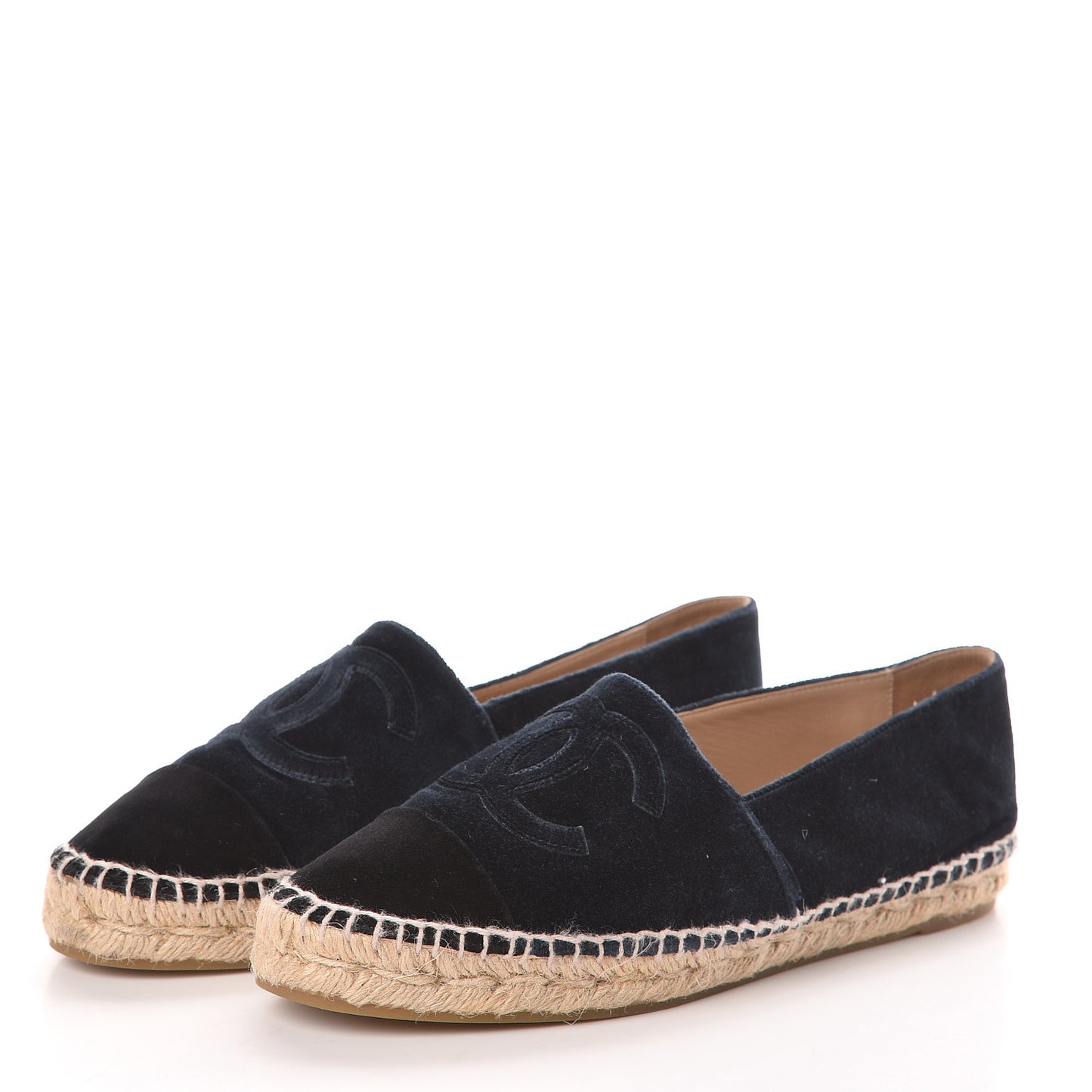 Velvet CC Espadrilles 39 Dark Navy Black