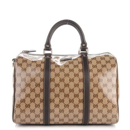 Gucci Crystal Monogram Medium Joy Boston Dark Brown 1 of 8