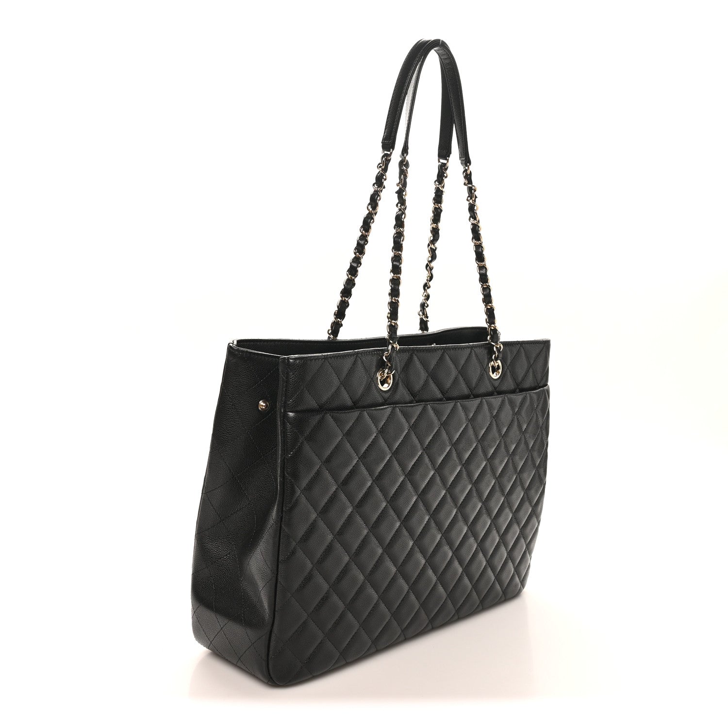 Chanel Caviar Quilted Large Shopping Tote Black 2 of 9