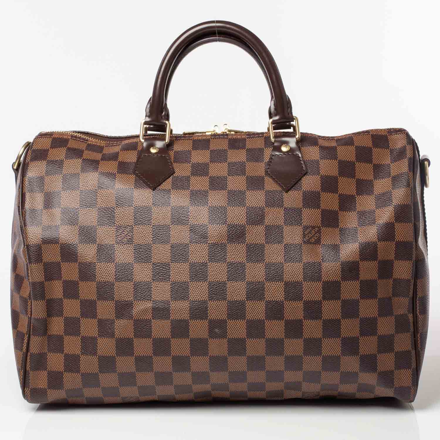 Louis Vuitton Damier Ebene Speedy Bandouliere 35 4 of 10