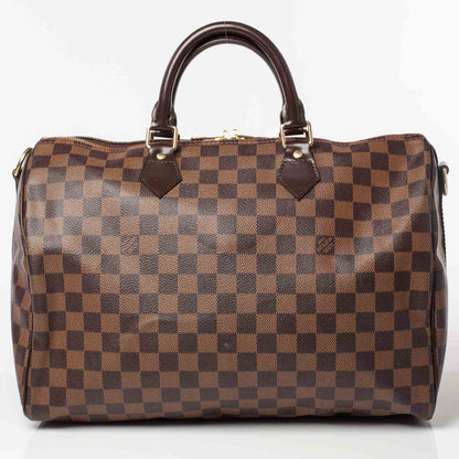 Louis Vuitton Damier Ebene Speedy Bandouliere 35 4 of 10