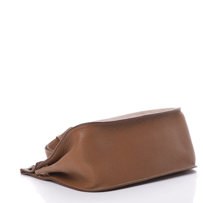 Hermes Taurillon Clemence Jypsiere 28 Gold 4 of 10