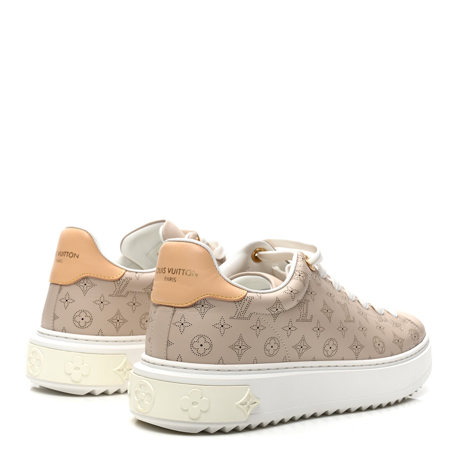 Louis Vuitton Calfskin Mahina Monogram Time Out Sneakers 39 Galet 4 of 10